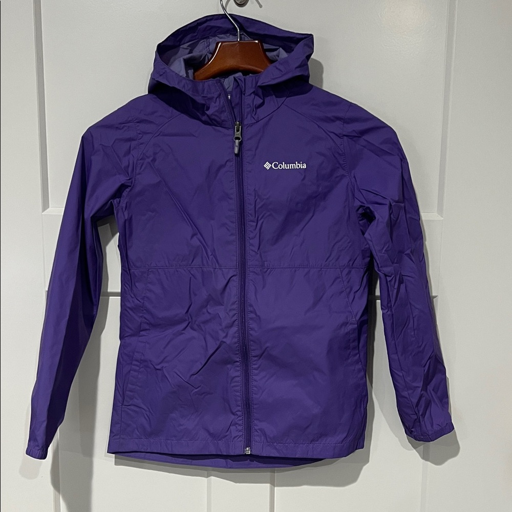 Columbia Kids Raincoat in Vibrant Purple Sz M/10/12